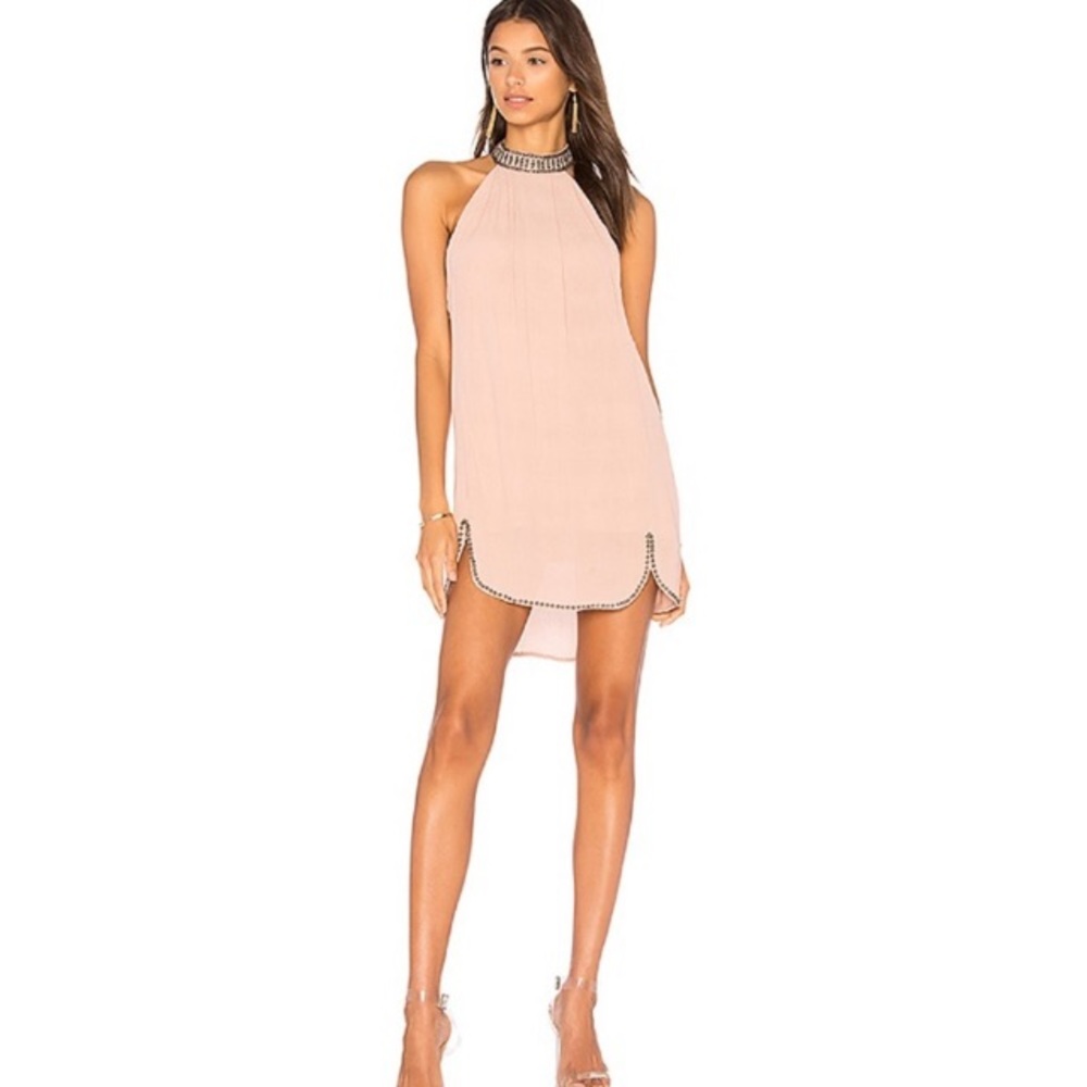 NWT NBD Lourdes Halter Mini Dress